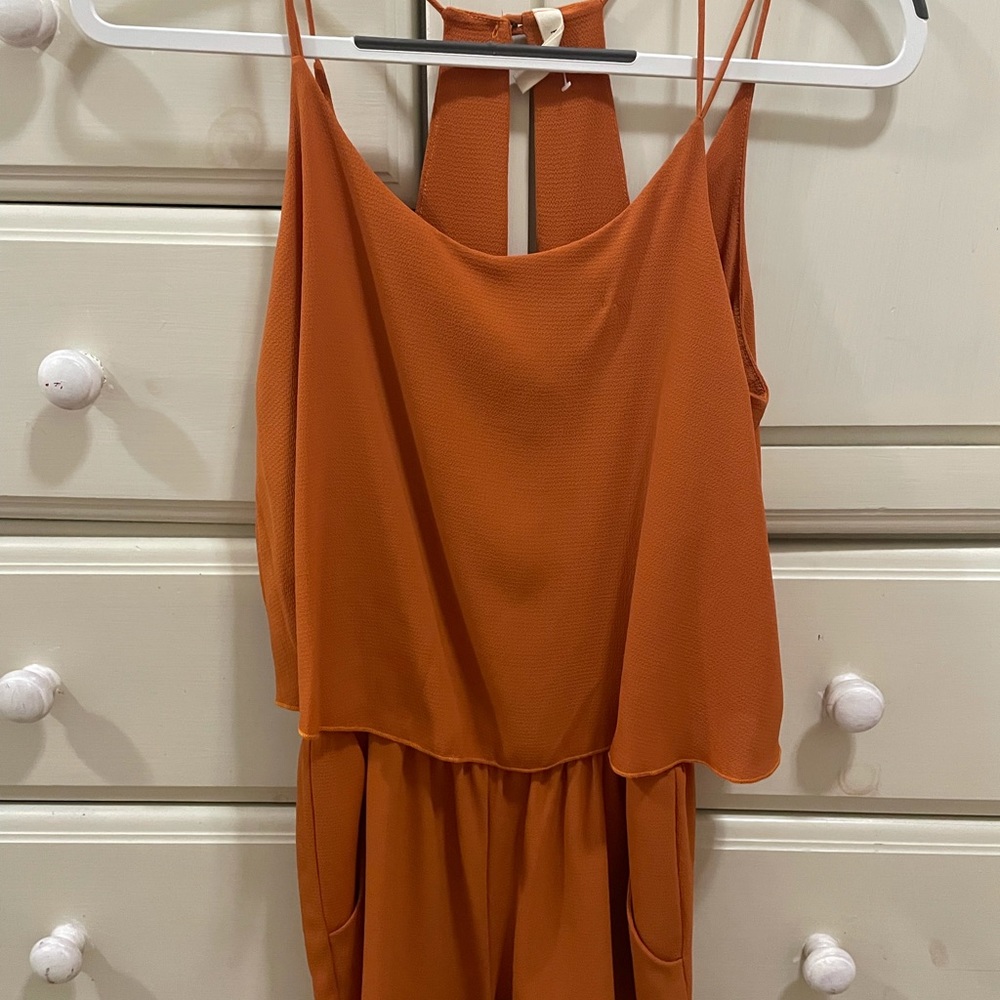 Burnt orange romper